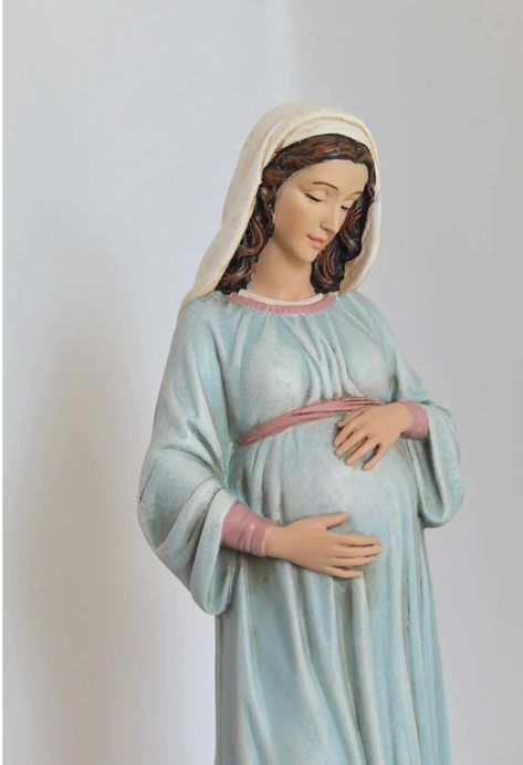 Pregnant Virgin Mary, Pregnant Mary, Heart Statue, Catholic Home Decor, Blessed Mother Statue, Catholic Home, Living Statue, Catholic Decor, Virgin Mary Statue