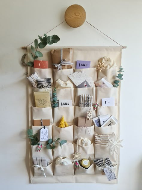 Reuseable DIY Advent Calendar. - Alice in Scandiland Baby Advent Calendar, Advent Diy, Cool Advent Calendars, Homemade Advent Calendars, Christmas Advent Calendar Diy, Advent Calendar Gifts, Advent Calendars For Kids, Advent Calenders, Diy Calendar