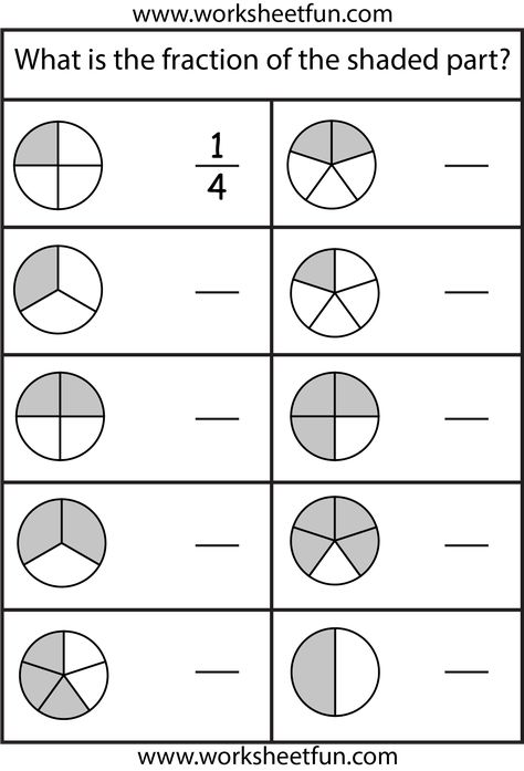 Free Fraction Worksheets Free Fraction Worksheets, Fraction Worksheet, Math Fractions Worksheets, 3rd Grade Fractions, Learning Fractions, 3rd Grade Math Worksheets, First Grade Worksheets, 2nd Grade Math Worksheets, Fractions Worksheets