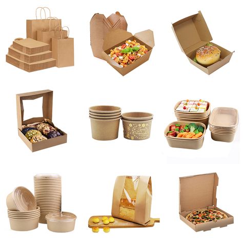 We are a disposable paper packaging wholesaler, and our product range includes kraft paper bags, kraft paper takeout boxes, burger boxes, kraft paper baking boxes with windows, kraft paper bowls, kraft paper bread bags with windows, and kraft paper pizza boxes. Competitive factory prices and customized services. Whatsapp: +86-19955126239 Wechat: hydepackge Website：hydepackage.com Email: sales08@cnhyde.com Kraft Food Packaging, Bakery Takeaway Packaging, Rice In A Box Packaging, Paper Bread Packaging, Food Box Sleeve Packaging Design, Custom Paper Bags, Burger Box, Kraft Paper Packaging, Packaging Business