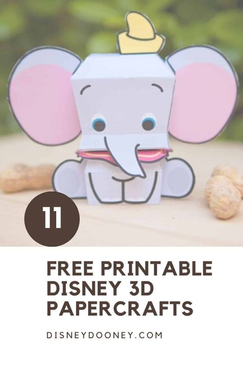 11 Free Printable Disney 3D Character Crafts #disneyfamily #disneycrafts #papercrafts #disneydooney #disneyparks #disneyland Diy Paper Decorations, Printable Paper Toys Templates, Paper Toy Printable, Foamiran Flowers, Disney Paper Dolls, Paper Decorations Diy, Free Printable Crafts, Disney Printables, Disney Dooney