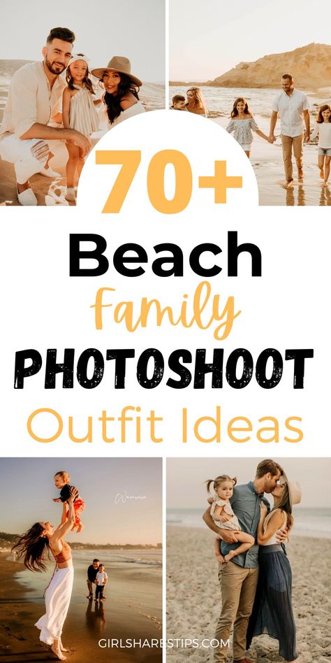 70+ Best Beach Family Photoshoot Outfits [2024]: What To Wear For Photos And Best Tips Beach Family Photoshoot Outfits, Beach Family Photos Outfits, Family Beach Pictures Outfits, Family Photos Outfits, Beach Family Photoshoot, Beach Photoshoot Family, Sunset Family Photos, Beach Picture Outfits, Family Photos What To Wear