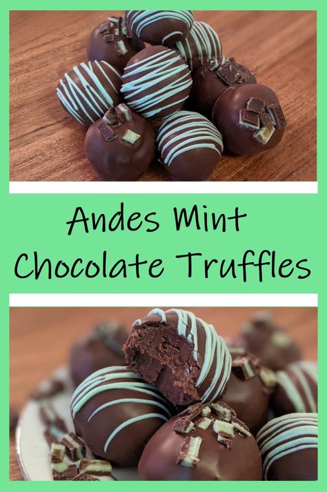 Fancy Truffle Recipe, Homemade Truffles Easy, Mint Chocolate Truffles Recipe, Mint Christmas Desserts, Truffle Ideas Desserts, Christmas Truffle Balls, Truffle Decoration Ideas, Christmas Cake Truffles, Mint Truffles Recipe