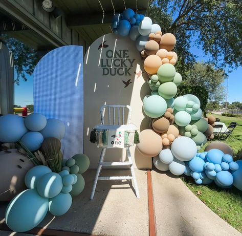 One Lucky Duck 🍀🦆✨ The blue gingham print, these colors, perfect *almost* fall weather, and the sweetest birthday boy made for the best 1st birthday along the river this weekend! And just call @alwaysinvited815 and @laurenashcookies the ultimate party dream team! Another perfectly color matched event in the books 🤩🥳 One Lucky Duck Birthday Party Food, One Lucky Duck Birthday Cake, Duck Themed 1st Birthday, Lucky Duck Birthday Party, One Lucky Duck Birthday Party, Lucky Duck Birthday, Duck Birthday Theme, Duck Birthday Party, One Lucky Duck