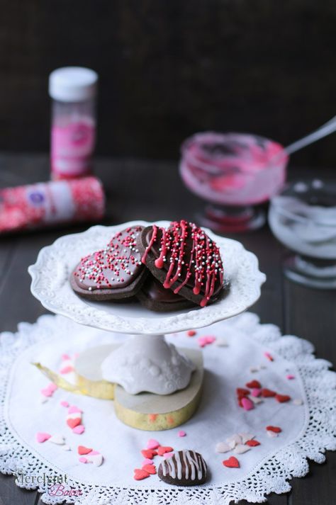 These Chocolate Sugar Cookies are deliciously soft, fudgy, and full of deep, dark chocolate flavor. Roll them thicker for a softer cookie, or roll them thinner and bake longer for a crispier edged texture. I rolled them thick and then added a fudgy dark chocolate icing for a crave worthy, chocolatey, melt in your mouth cookie! #valentine #cookie #sugarcookie #chocolate #icing #recipe Chocolate Olive Oil Cake, Rectangle Plate, All Butter Pie Crust, Buttermilk Pancakes Fluffy, Valentine Sugar Cookies, Chocolate Whipped Cream, Chocolate Sugar Cookies, Sugar Sprinkles, Butter Pie