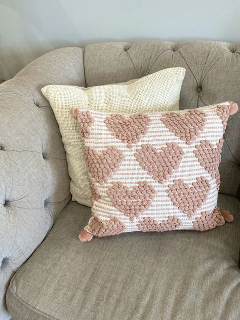 Valentine Throw Pillows, Subtle Pink Decor, Minimal Valentines Decor, Cozy Valentines Decor, Scandinavian Valentines Day Decor, Valentines Day Apartment Decor, Boho Valentines Decor, Valentines Day House Decor, Minimal Valentines Day Decor