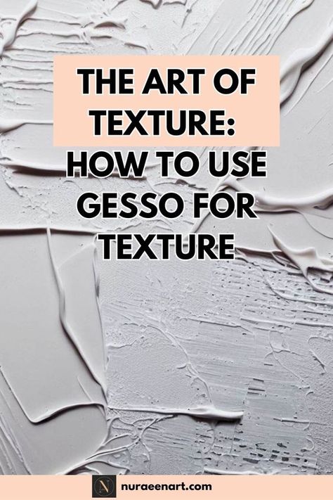 Transform your canvas into a textured wonderland with the magic of gesso! Uncover the secrets of texture creation as you learn how to utilize gesso to achieve unique and tactile effects. Watercolor On Plaster, How To Make Mixed Media Art, Adding Texture To Paintings, Painting With Gesso Texture, How To Use Gesso On Canvas, Creating Texture On Canvas, How To Add Texture To Acrylic Paintings, Gesso Painting Texture, Gesso Art On Canvas