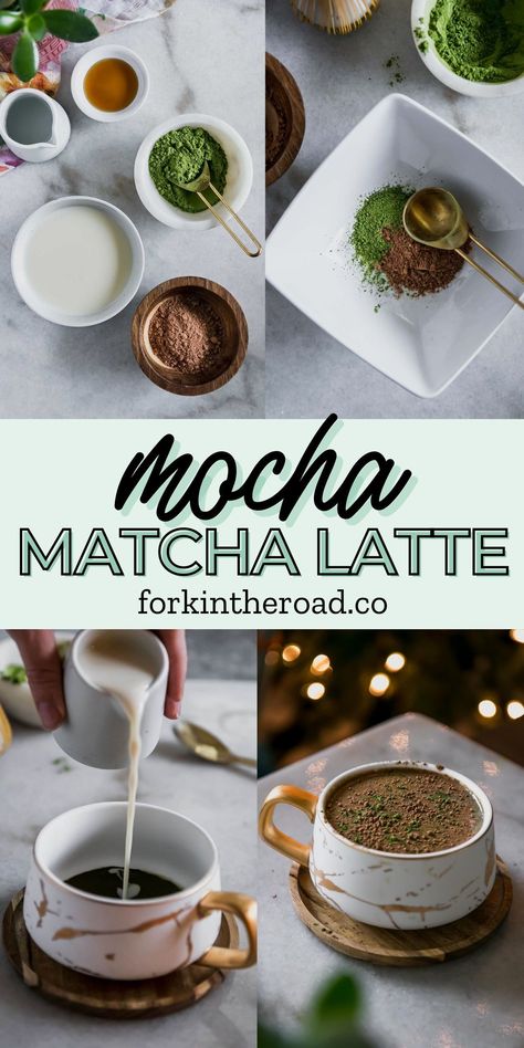 Flavored Matcha Latte, March Coffee Drinks, Matcha Espresso Latte, Hot Matcha Latte Recipe, Dirty Matcha Latte, Chocolate Matcha Latte, Matcha Coffee Latte, Matcha Tea Latte Recipe, Macha Latte