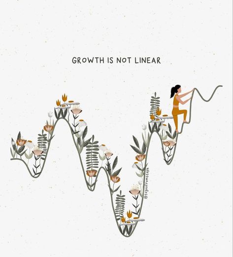 Growth Is Not Linear, Linear Art, Object Lessons, Note To Self, Inspire Me, Inspirational Words, The Netherlands, Words Quotes, Wise Words