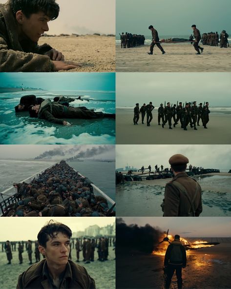 Dunkirk (2017) Dunkirk Cinematography, 1917 Cinematography, Dunkirk Aesthetic, Cinematographic Shots, Dunkirk 2017, Cinematic Pictures, Dunkirk Movie, Fionn Whitehead, Filmmaking Cinematography