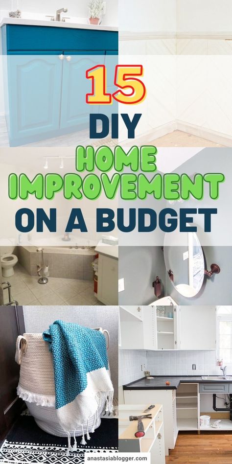 Cheap And Easy Home Improvements, Cheap Diy Home Improvements, Home Improvement On A Budget, Easy Renovations, Easy Diy Home Improvement, Easy Home Improvement Projects, Diy Home Improvements On A Budget, Easy Home Improvement, Diy And Home Improvement