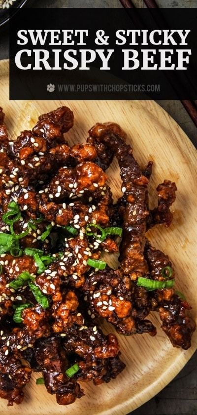 Best Asian Dishes, Sticky Korean Beef, Spicy Beef Recipes For Dinner, Beef Schezuan Chinese Food, Sweet And Sticky Crispy Beef, Sweet Beef Recipes, Crispy Beef And Broccoli, Asian Meat Dishes, Asian Beef Sauce