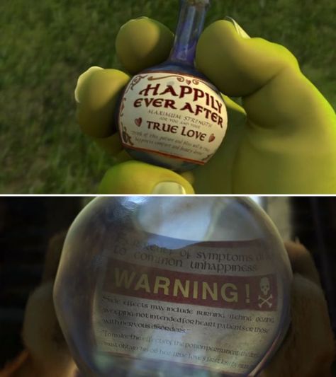 Shrek Potion Tattoo, Shrek Potion, Shrek Wedding Theme, Shrek Themed Wedding, Happily Ever After Potion, Shrek Party Ideas, Shrek Themed Party, Shrek Tattoo, Shrek Birthday Party