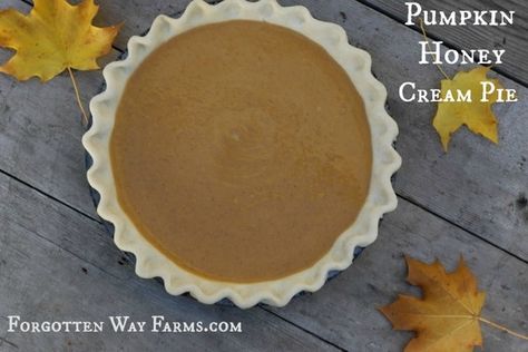 Pray Rosary, Pumpkin Cream Pie, Fall Deserts, Scratch Cooking, Honey Cream, Toasted Oats, Recipe Pumpkin, Honey Oats, Pie Crusts