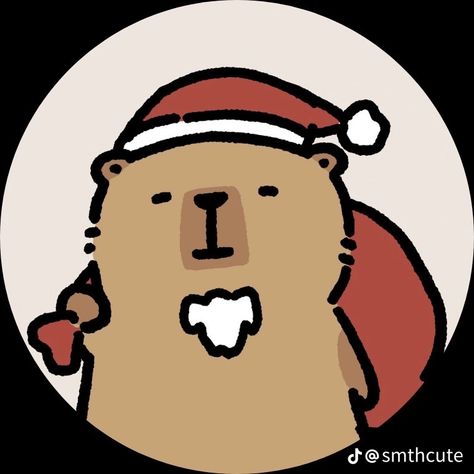 Capybara Icon, Cute Christmas Pfp, Easy Animals, Animal Doodles, Christmas Clay, Cat Eye Nails, Christmas Icons, Cats Meow, Cute Gif