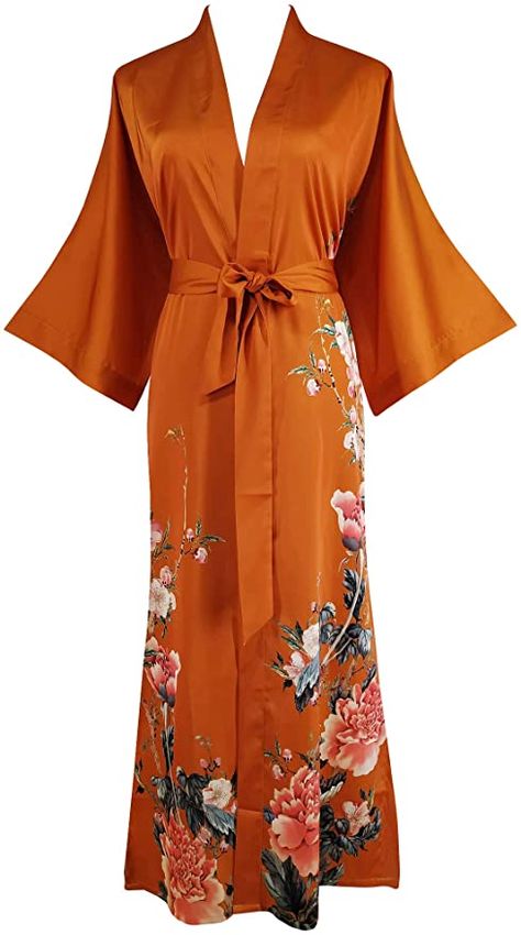 Kimono Street Style, Kimono With Belt, Kimono Collar, Kimono Pajamas, Night Gowns, Silk Kimono Robe, Beautiful Kimonos, Short Kimono, Womens Kimono