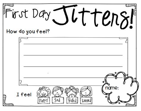 First Day Jitters Anchor Chart, First Day Jitters Activities 1st, Student Goal Setting, Wemberly Worried, Back To School Bash, Goal Setting For Students, First Day Jitters, Teacher Evaluation, First Day Activities