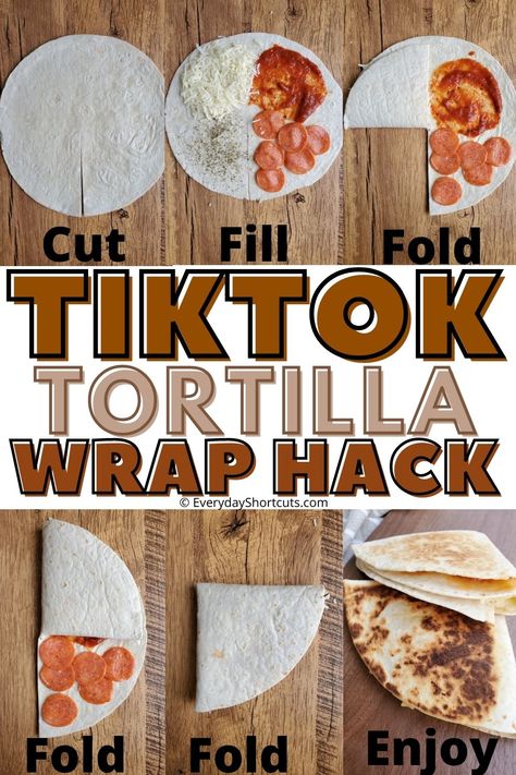 Tiktok Tortilla Wrap, Tortilla Wrap Hack, What Is Healthy Food, Tortilla Wrap, Healthy Food Habits, Healthy Food Menu, Lost 100 Pounds, Tortilla Wraps, Healthy Food List