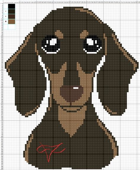 Plastic Canvas Box Patterns, Holiday Cross Stitch Patterns, Panel Quilt Patterns, Dachshund Pattern, Crochet Dog Patterns, Cross Stitch Fonts, Animal Blanket, Plastic Canvas Patterns Free, Kawaii Crochet