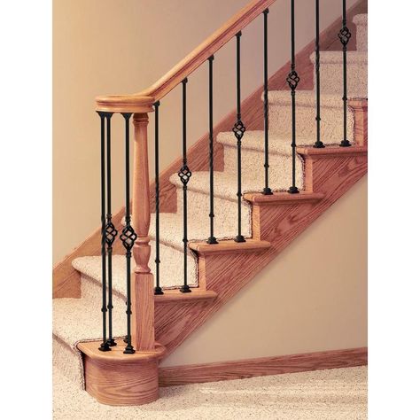 Staircase Minimalist, Staircase Floating, Railing Makeover, Staircase Spiral, Staircase Glass, Stairs Black, Stair Railing Makeover, Black Staircase, Metal Balusters