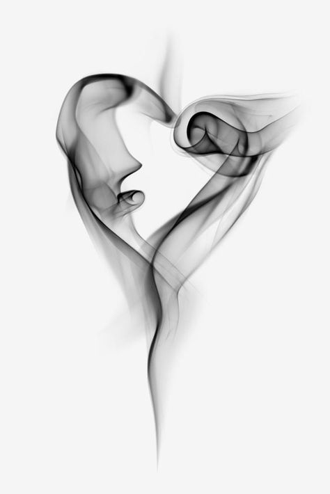 Smoky Tattoo Design, Smokey Tattoo Ideas, Shaded Heart Tattoo, Heart Wallpaper For Iphone, Abstract Heart Tattoo, Smokey Tattoo, Black Abstract Tattoo, Shaded Tattoos, Hearts Drawing