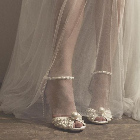 Jimmy Choo on Instagram: “Introducing the new season bridal collection from Jimmy Choo. Featuring the SACORA sandals with distinctive pearl detail, available now at…” Fairy Shoes, Pearl Sandals, Rhinestone High Heels, Bridal Sandals, Jimmy Choo Heels, Wedding Dress Shoes, Shoe Inspiration, Wedding Heels, Stiletto Sandals