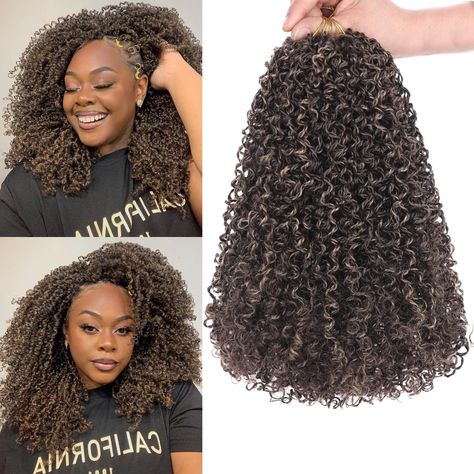 PRICES MAY VARY. 【12 Inch Pre-twisted Yanky Twist Crochet Hair】 Get ready to show off your charm with our beautiful Yanky Twists Braiding Hair Curly Ends! Our new style Bohemian Yanky Twists Crochet Braids is Pre-Twisted, with very natural little curls at the ends, very cute. 8 packs/lot, 30 strands/pack, total 240 strands,usually 7-10 packs can full one head.There are many colors to choose from to match your style! 【Made of high quality material,Zero shedding]】Our small Passion Twist Crochet Ha Yanky Twists Crochet Hair, Senegalese Twists Crochet, Twists Braiding Hair, Yanky Twist, Crochet Senegalese Twist, Twists Crochet, Waterfall Twist, Senegalese Twist Crochet Hair, Spring Twist Hair