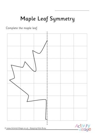 Maple Leaf Symmetry Worksheet Leaf Symmetry, Montessori Elementary Classroom, Pictures Of Leaves, Symmetry Worksheets, Books 2022, Activity Village, Literacy Activities Preschool, Jan Brett, Montessori Elementary