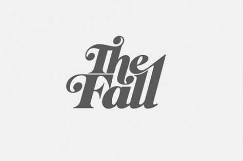 The Fall #Type #Typography #Typo #Calligraphy #Write #Writing #Letter #Lettering Inspiration Typographie, Best Typography, Typography Images, Typography Love, Typo Logo, Typographic Logo, Beautiful Typography, Logotype Design, Types Of Lettering