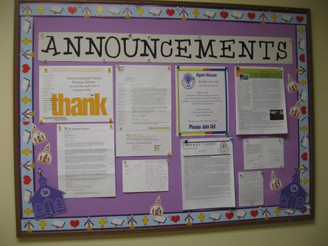 April 2013 Announcements Announcement Board Ideas Office, Bulletin Board For Announcements, School Announcement Bulletin Board Ideas, Work Announcement Board, Announcements Bulletin Board, Professional Office Decorating Ideas For Work Bulletin Boards, Announcement Bulletin Board Ideas, Announcement Bulletin Board, School Foyer