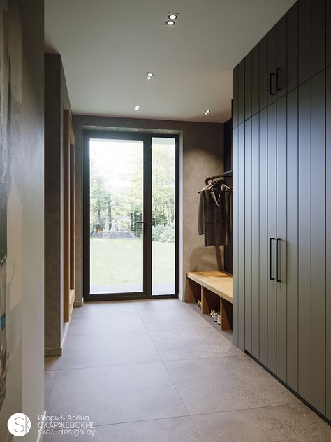 Entryway Ideas Modern, Mudroom Remodel, 1960s House, Mud Room Entry, Mudroom Entryway, Home Hall Design, Modern Laundry Rooms, House Floor Design, Mudroom Design