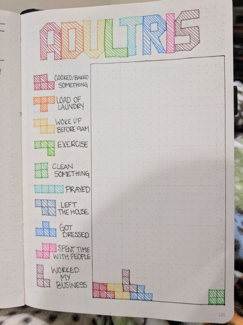 Journal Habit Tracker Ideas, Bullet Journal Habit Tracker Ideas, Bullet Journal Simple, Bullet Journal Tracking, Habit Tracker Ideas, Bullet Journal Habit Tracker, Journal Habit Tracker, Year In Pixels, Tracker Ideas