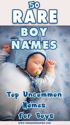 50 #Rare #boy #names with #meanings for your #baby. Looking for the right rare name for your new baby boy? Take a look at our list with the 50 most unique and rare boy names for 2018. #babynames Rare Boy Names, Baby Boy Names Rare, Boys Names Rare, Uncommon Names, Uncommon Boy Names, Baby Boy Name List, Babies Names, Names For Boys List