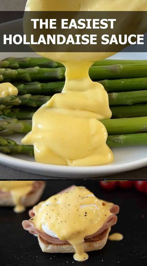 Hollandaise Sauce Without Butter, Homemade Hollandaise Sauce Easy, Salmon With Hollandaise Sauce, How To Make Hollandaise Sauce, Holindaise Sauce Recipe, Hollindaise Sauce, Holindaise Sauce, Benedict Sauce, Best Hollandaise Sauce