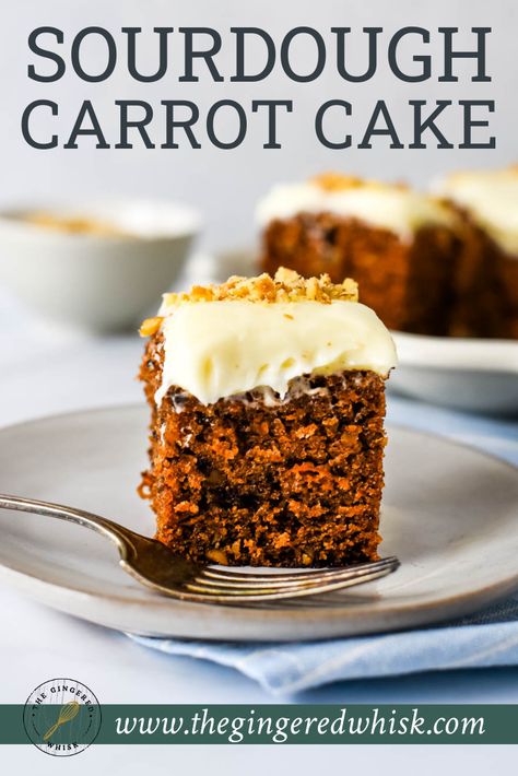 Sourdough Carrot Cake, Recipe Using Sourdough Starter, Homestead Blog, Carrot Cake With Cream Cheese, Sourdough Starter Discard Recipe, Homemade Sourdough Bread, Sourdough Starter Recipe, Sourdough Discard, Sourdough Baking