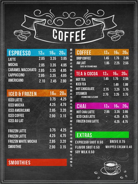 This is entry #26 by avalenti2 in a crowdsourcing contest Design Menu Boards for Coffee Shop for $175.00 posted on Freelancer! Coffee Shop Menu Board, Cafe Menu Boards, Papan Menu, Coffee Menu Design, Coffee Food Truck, Menu Board Design, Gourmet Burger, Cafe Menu Design, Mobile Coffee Shop