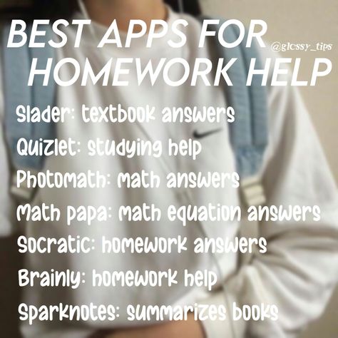 High School Homework Organization, Free Math Apps For High School, School Apps Highschool Freshman, Homework Help Apps, School Apps Middle, Homework Tips High School, How To Survive High School Freshman Year, New School Tips High School, Must Have Apps For School