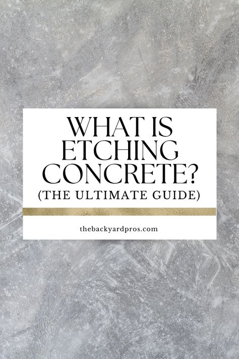 Transform ordinary concrete into a stunning masterpiece with our Guide to Etching Concrete! 🎨✨ Discover the world of this creative technique, where science meets artistry. 🧪🎭 From intricate patterns to eye-catching designs, etching concrete allows you to add a personal touch to your indoor and outdoor spaces. Dive into our step-by-step tutorials, pro tips, and top-notch recommendations for tools and materials. 📚🔧 Don't miss out on this inspiring guide – your concrete wonders await! 📌💫 Etched Concrete Floor, Etched Concrete Patio, Acid Wash Concrete Floor, Painting Indoor Concrete Floors, Indoor Concrete Floor Ideas, Acid Wash Concrete, Concrete Floors Bedroom, White Concrete Floors, Outdoor Concrete Stain