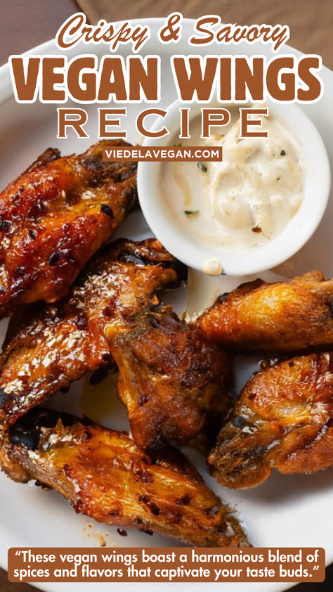 Vegan Wings Recipe Meatless Meat Recipes, Vegan Hot Wings, Vegan Chicken Wings Recipe, Vegan Wings Recipe, Best Vegetarian Meals, Easy Vegan Food Recipes, Jackfruit Wings, Vegan Lunch Meat, Vegan Gluten Free Meals