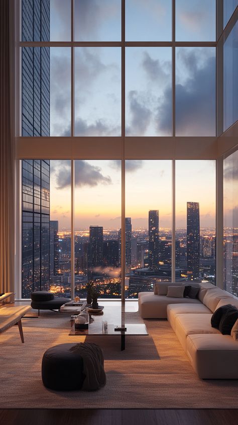 Contemporary Apartment Skyline Views Penthouse Apartment Singapore, New York Apartment Industrial, Modern Apartment White, San Diego High Rise Apartment, Penthouse View Aesthetic, Japan Luxury Apartment, Cool Apartments Modern, High Apartment View, Luxury Apartment Chicago