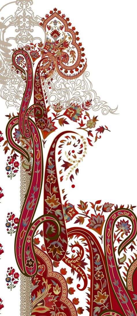 Prints Textile, Paisley Print Design, Baroque Decor, Paisley Wallpaper, Paisley Flower, Baroque Ornament, Print Design Art, Textile Prints Design, Paisley Art