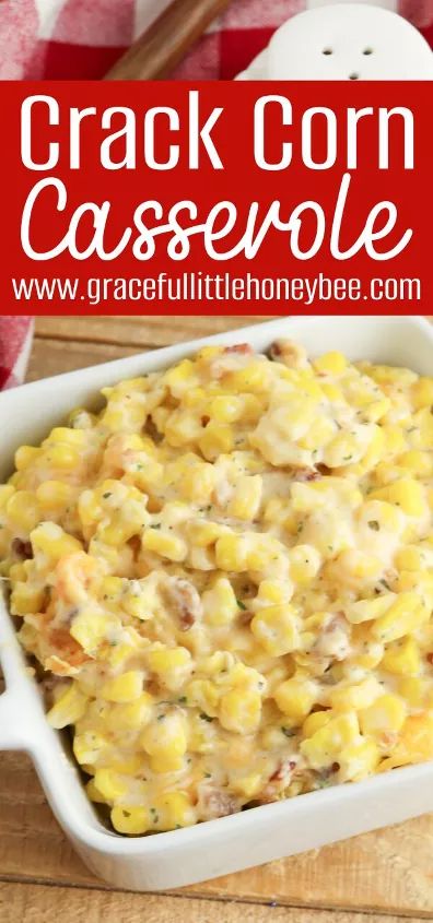 This Crack Corn Casserole is made with cream cheese, ranch seasoning and bacon, then baked in the oven until bubbly and warm. It makes a creamy and delicious side dish that everyone is sure to love. Make this delicious recipe with this frozen corn and highly reviewed ranch seasoning that Amazon reviewers swear by! Crack Corn CasseroleI love one dish recipes like this Crack Corn Casserole. It’s filled with the comforting flavors of cream cheese, bacon and ranch, then baked in the ove… Cream Corn Casserole Crockpot, Cowboy Corn Casserole, Recipes Using Frozen Corn, Crock Pot Corn Recipes, Corn Casserole Recipe With Cream Cheese, Microwave Side Dishes, Corn Casserole Without Cream Corn, Corn And Bacon Side Dishes, Popular Thanksgiving Side Dishes