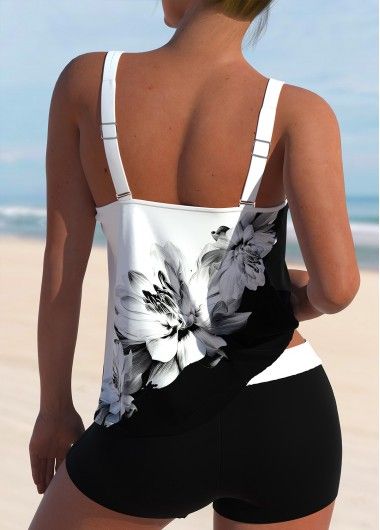 White Tankini, Printed Tankini, Swimwear Tankini, Tankini Set, Tankini, Best Sellers, Floral Print, On Sale, Floral Prints