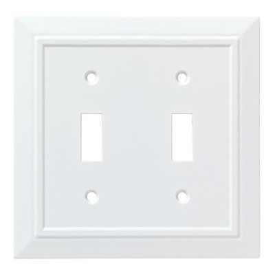 Franklin Brass Classic Architecture Double Switch Wall Plate Color: Decorative Wall Plates, Architecture Collection, Different Design Styles, Toggle Light Switch, Classic Architecture, Classical Architecture, Switch Plate Covers, Building Ideas, Light Switch Plates