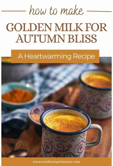 Golden Milk Concentrate, Golden Milk Coffee, Benefits Of Golden Milk, Diy Teas, Outdoor Apothecary, Golden Milk Tea, Cozy Fall Drinks, Golden Milk Recipe, Golden Milk Latte