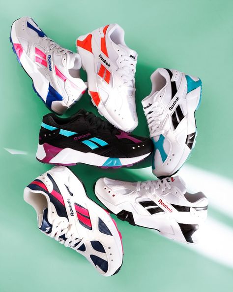 Supplying Girls With Sneakers på Instagram: “There truly is a Reebok Aztrek for everyone, or, you know, six for one person. Available online at Nakedcph.com.…” Reebok Aztrek, Nike Huarache, Capsule Wardrobe, For Everyone, Sneakers Nike, Wardrobe, Sneakers, How To Wear, Clothes