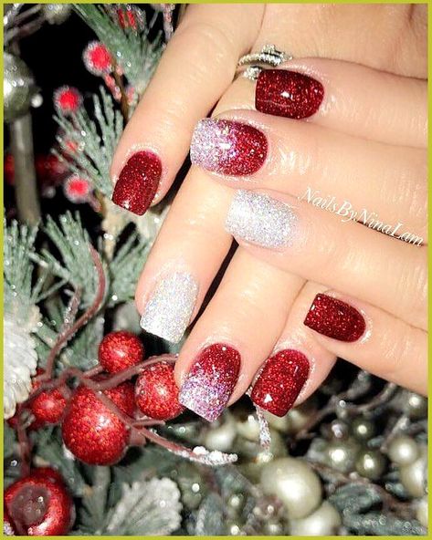 Sns Nails Ideas, Christmas Sns Nails, Christmas Sns Nails Ideas, Sns Nails Designs, Hello Christmas, Dip Manicure, Christmas Instagram, Sns Nails, Dip Nails