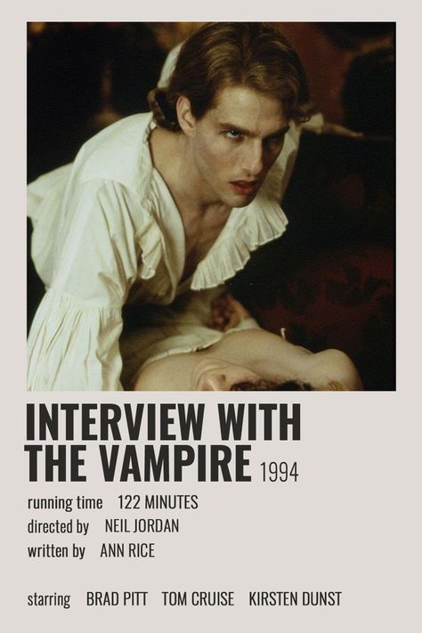 Sleepover Plans, Interview With The Vampire 1994, Best Vampire Movies, Polaroid Movie Poster, Vampire Film, Movies To Watch Teenagers, Istoria Artei, Iconic Movie Posters, New Movies To Watch