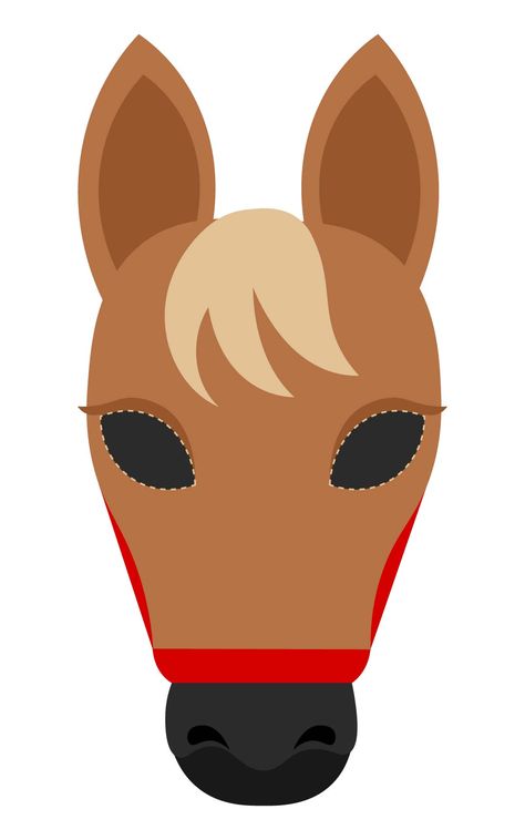 Horse Mask Printable, Horse Ears Drawing, Horse Mask Diy, Horse Mask For Kids, Horse Head Template, Horse Face Drawing, Face Mask Template, Horse Head Mask, Printable Animal Masks