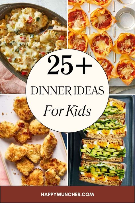 25 Dinner Ideas for Kids: Delicious & Nutritious Recipes They’ll Love – Happy Muncher Dinner Ideas For Kids, Healthy Dinners For Kids, Easy Dinners For Kids, Pasta Recipes For Kids, Meals Kids Love, Kids Dinner, Simple Family Meals, Light Dinner Recipes, Quick Healthy Dinner